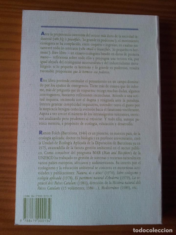 Libros de segunda mano: Que lo hermoso sea poderoso -- Ramon Folch - Foto 3
