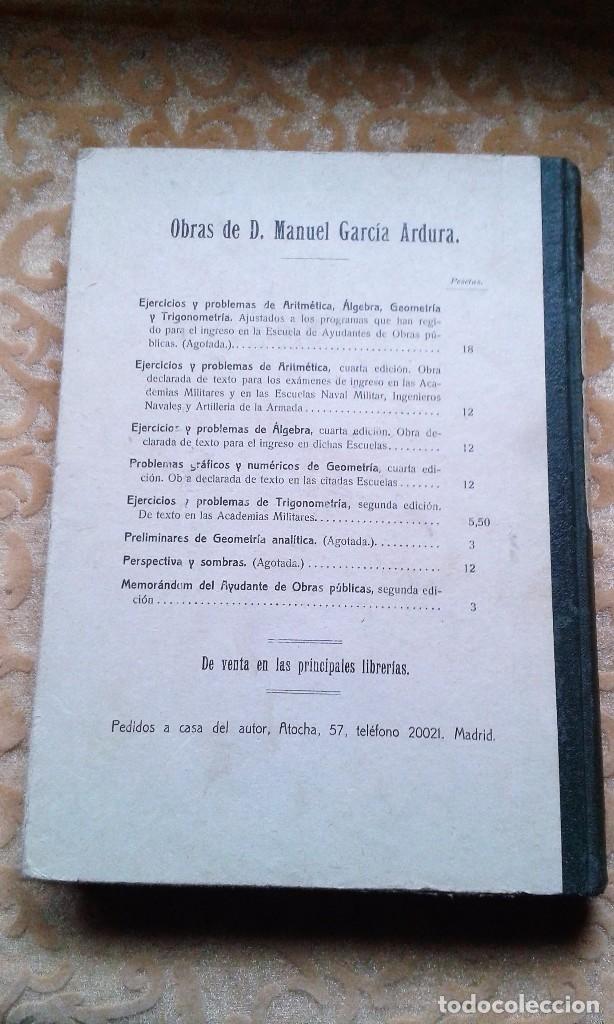 Libros de segunda mano de ciencias: PROBLEMAS GR&Aacute;FICOS Y NUM&Eacute;RICOS DE GEOMETR&Iacute;A .  4&ordf; EDICI&Oacute;N 1940 (ESCASA) - Foto 3