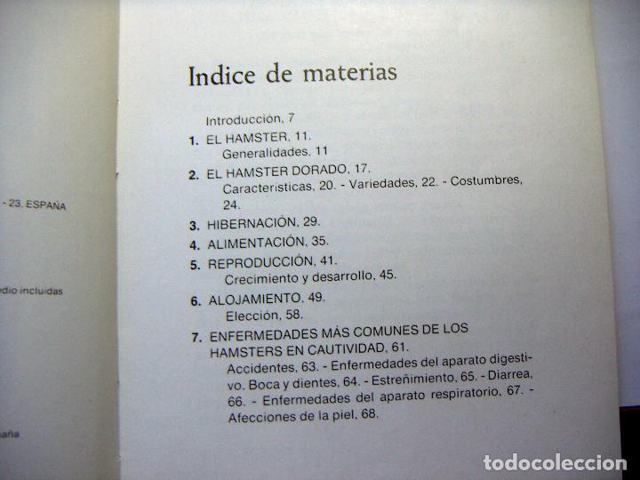 Libros de segunda mano: AS&Iacute; SE CR&Iacute;A Y CUIDA EL HAMSTER - MANUEL BARBER&Aacute;N - Foto 2