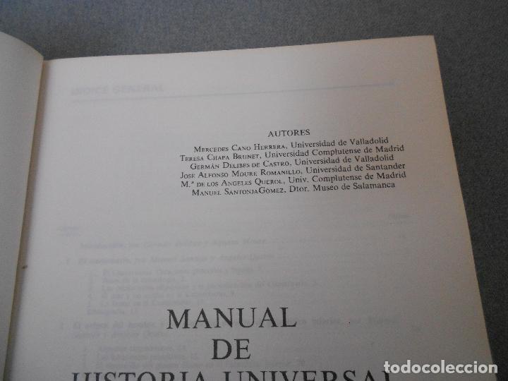Libros de segunda mano: MANUAL DE HISTORIA UNIVERSAL VOLUMEN 1. PREHISTORIA - Foto 3