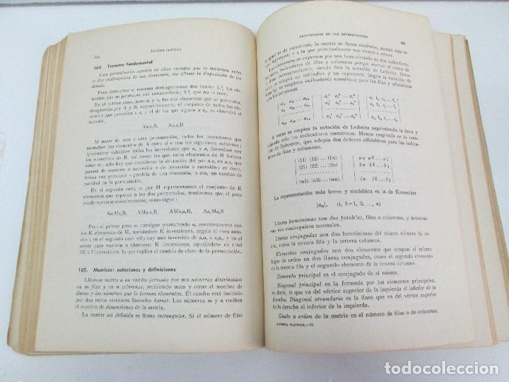 Libros de segunda mano de ciencias: ALGEBRA PRACTICA. CARLOS MATAIX ARACIL. QUINTA EDICION. EDITORIAL DOSSAT - Foto 12