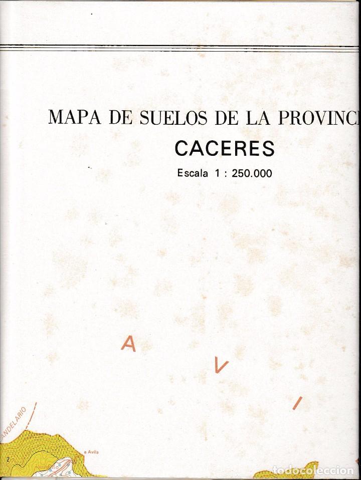 Libros de segunda mano: MAPA DE SUELOS DE LA PROVINCIA DE C&Aacute;CERES (CSIC 1970) SIN USAR. - Foto 2