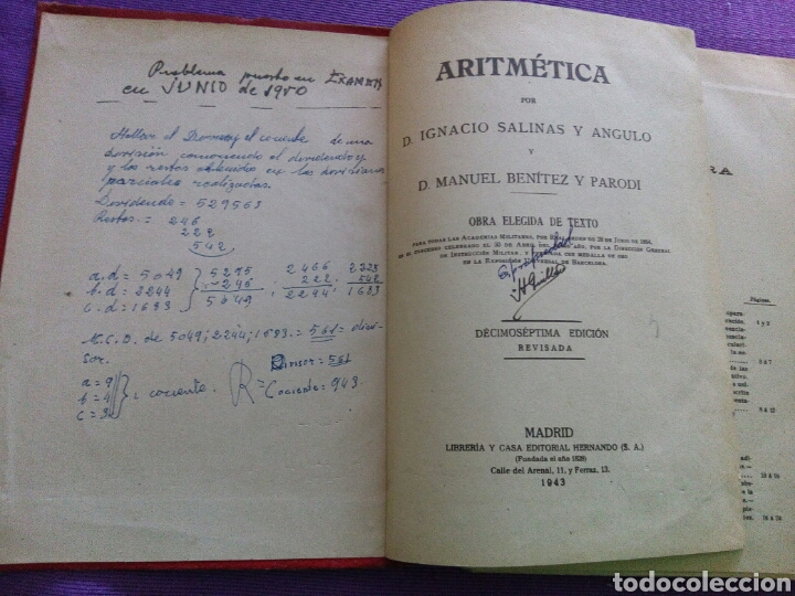 Libros de segunda mano de ciencias: Aritmetica. Salinas y Benitez - Foto 4