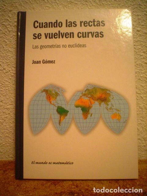 Libros de segunda mano de ciencias: CUANDO LAS RECTAS SE VUELVEN CURVAS.LAS GEOMETRIAS NO EUCLIDEAS. - Foto 1