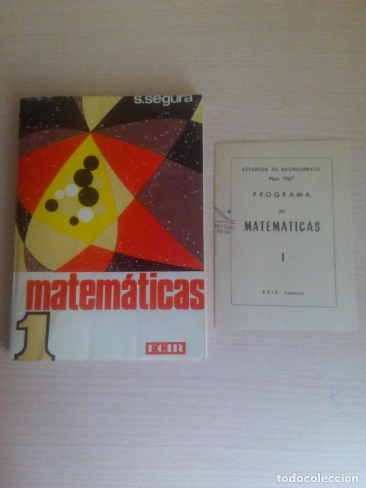 Libros de segunda mano de ciencias: Libro matematicas 1&deg; de bachillerato plan 1967 de ecir + raro programa del mismo libro - Foto 1