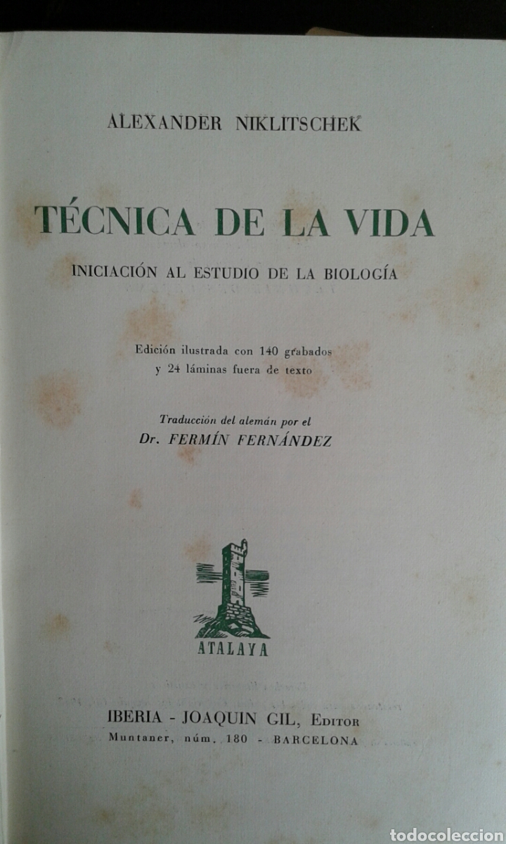 Libros de segunda mano: T&eacute;cnica de la vida, Alexander Niklitschek - Foto 2