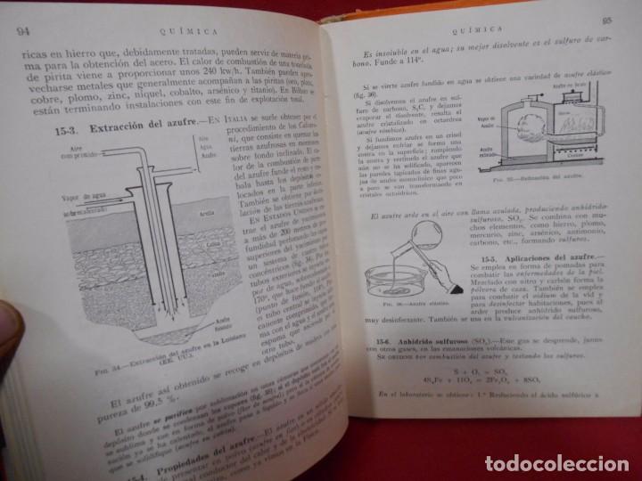 Libros de segunda mano de ciencias: QUIMICA &ndash; QUINTO CURSO PLAN 1957 - - Foto 3
