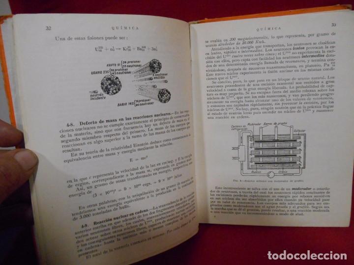 Libros de segunda mano de ciencias: QUIMICA &ndash; QUINTO CURSO PLAN 1957 - - Foto 4