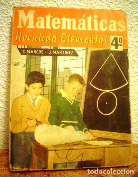 Libros de segunda mano de ciencias: MATEM&Aacute;TICAS.REVALIDA ELEMENTAL.4&ordm;. - Foto 1