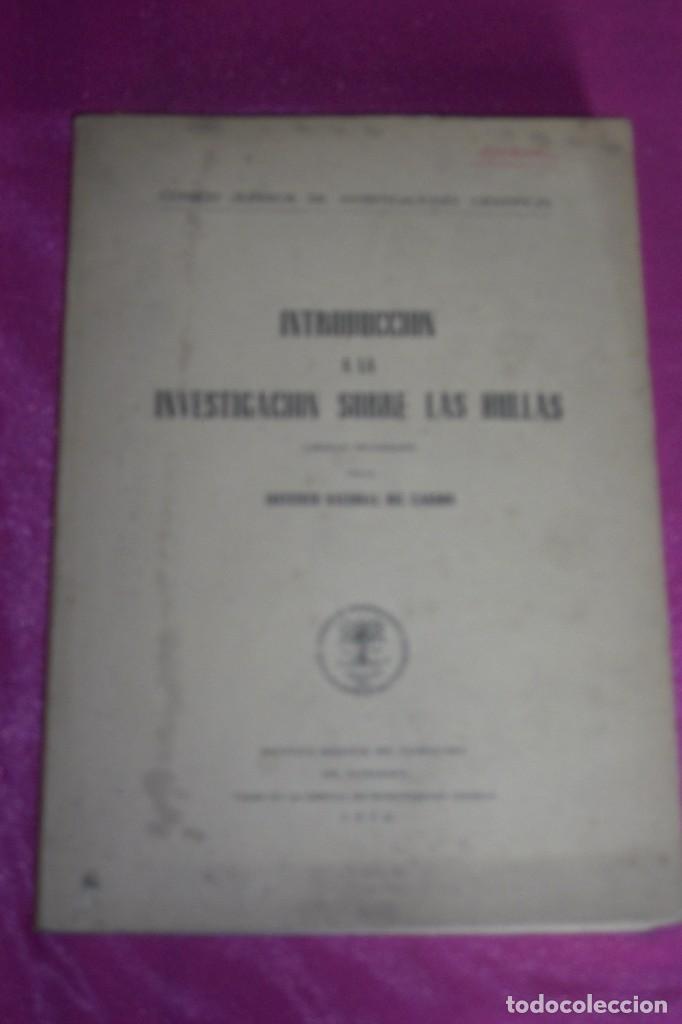 Libros de segunda mano: INTRODUCCION A LA INVESTIGACION SOBRE LAS HULLAS 1950 P3 2 - Foto 1