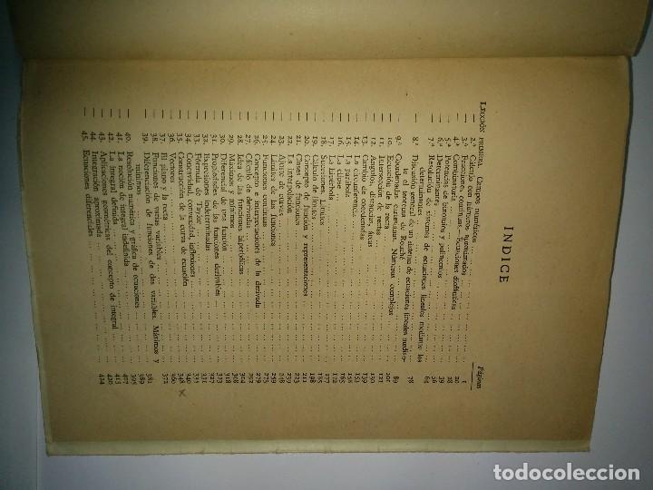 Libros de segunda mano de ciencias: COMPLEMENTOS DE MATEM&Aacute;TICAS 1953 SIXTO RIOS 5&ordf; EDICI&Oacute;N - Foto 3