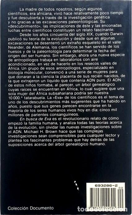 Libros de segunda mano: En busca de Eva - Michael Harold Brown - Foto 2