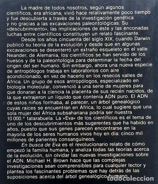 Libros de segunda mano: En busca de Eva - Michael Harold Brown - Foto 3