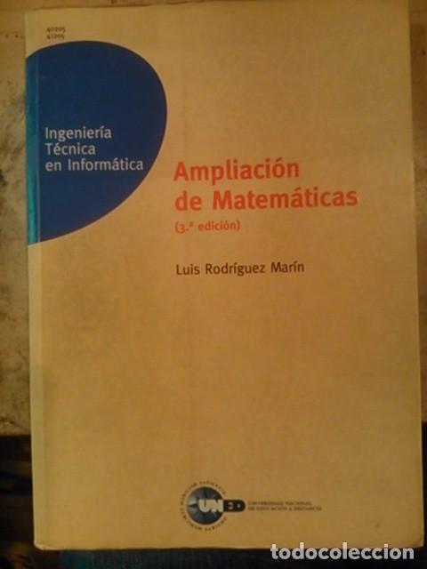 Libros de segunda mano de ciencias: AMPLIACI&Oacute;N DE MATEM&Aacute;TICAS (Madrid, 2000) - Foto 1