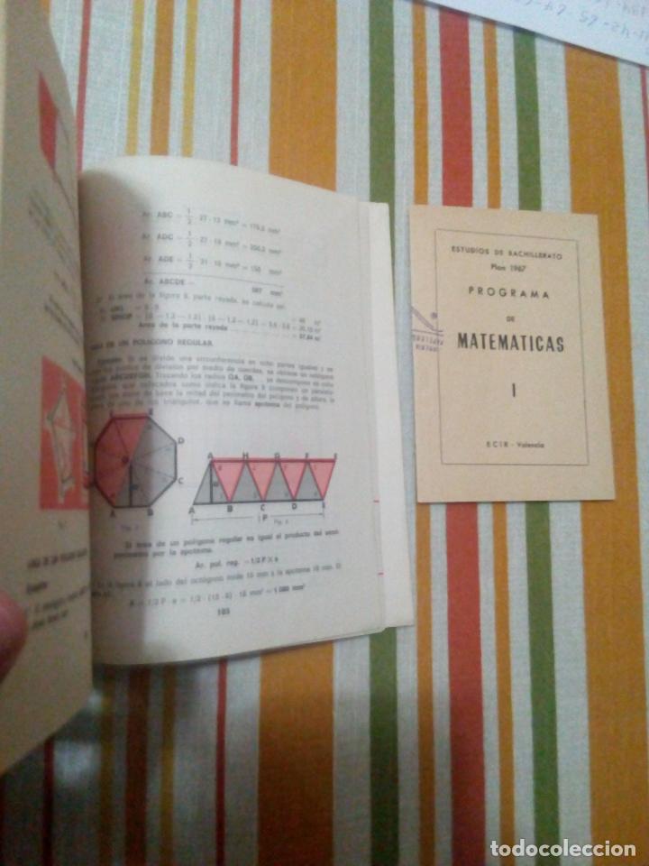 Libros de segunda mano de ciencias: Libro matematicas 1&deg; de bachillerato plan 1967 de ecir + raro programa del mismo libro - Foto 11