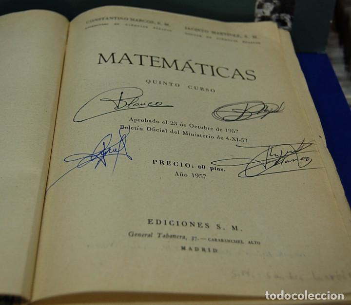Libros de segunda mano de ciencias: Matem&aacute;ticas, quinto curso. Constantino Marcos / Jacinto Martinez. Ediciones SM - Foto 1