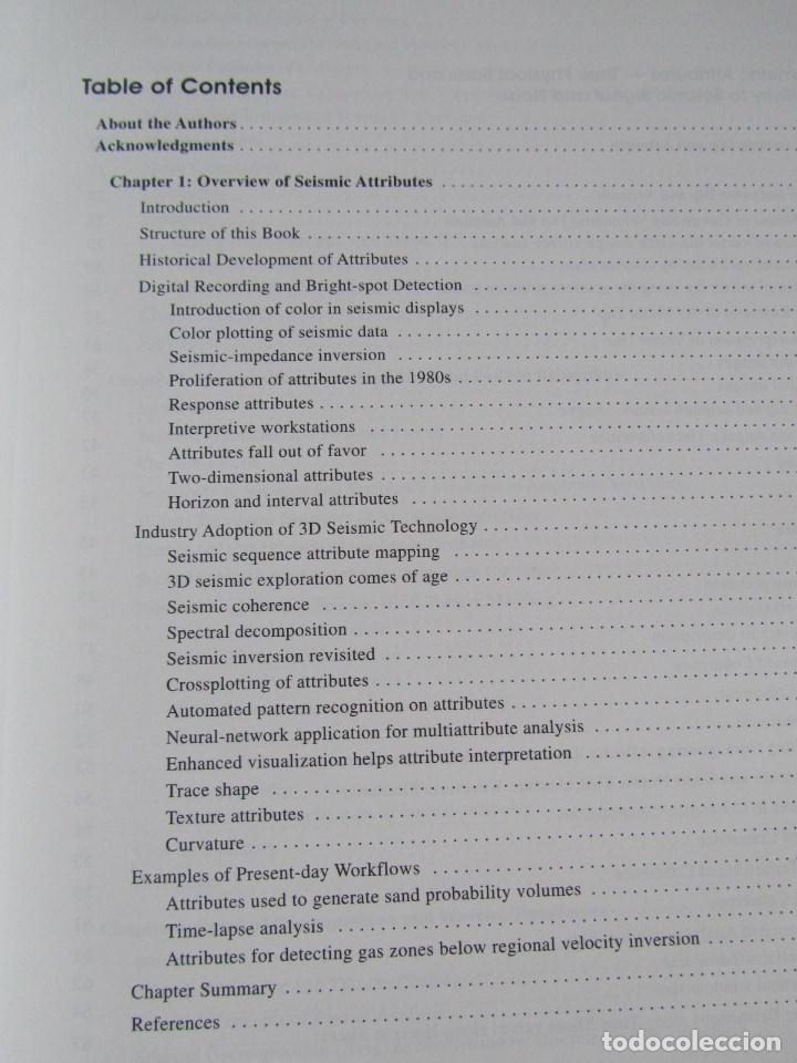 Libros de segunda mano: Seismic attributes for prospect identification and reservoir characterization 2007 Petroleo - Foto 8