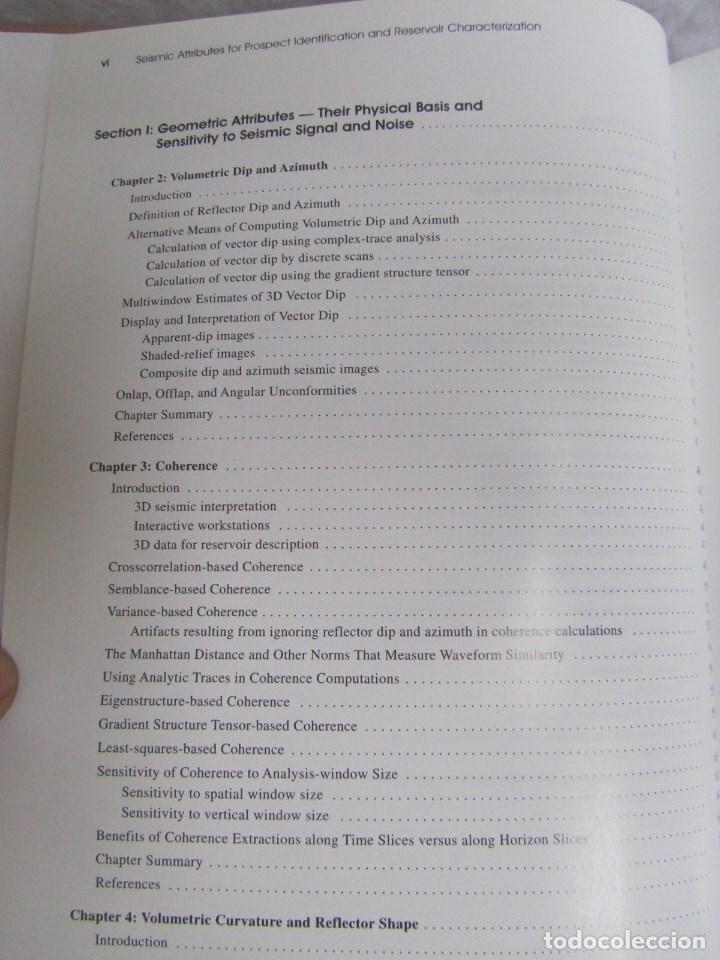 Libros de segunda mano: Seismic attributes for prospect identification and reservoir characterization 2007 Petroleo - Foto 9