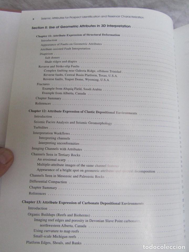 Libros de segunda mano: Seismic attributes for prospect identification and reservoir characterization 2007 Petroleo - Foto 13