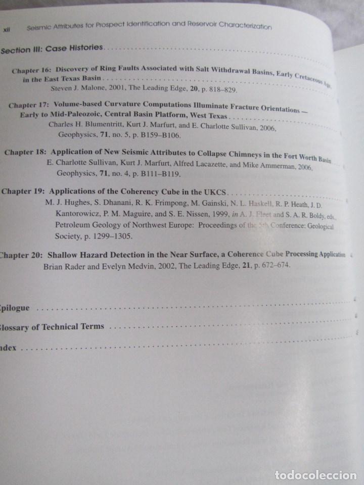 Libros de segunda mano: Seismic attributes for prospect identification and reservoir characterization 2007 Petroleo - Foto 15