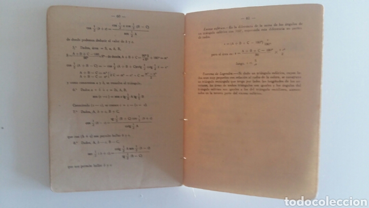 Libros de segunda mano de ciencias: (Sevilla) KOEL - FORMULARIO DE TRIGONOMETRIA. 1&deg; EDICI&Oacute;N 1947 - Foto 2