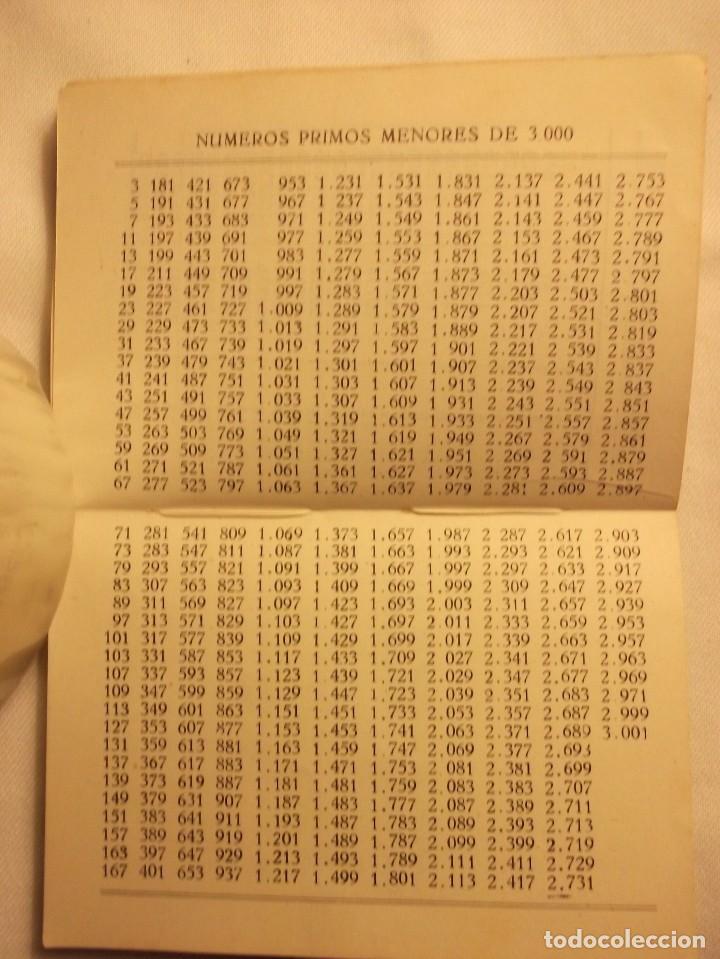 Libros de segunda mano de ciencias: PRONTUARIO MATEMATICO. KOEL - Foto 5