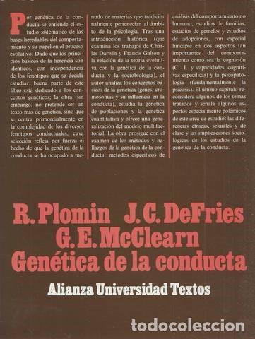 Libros de segunda mano: ROBERT PLOMIN, J.C. DEFRIES Y G. E. MCCLEARN: GEN&Eacute;TICA DE LA CONDUCTA - Foto 1