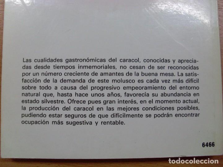 Libros de segunda mano: CR&Iacute;A RENTABLE DEL CARACOL / Fausta Mainardi Fazio / 1981 - Foto 3