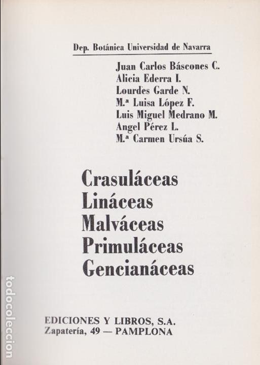Libros de segunda mano: Flora de Navarra 2 &ndash; Flora primaveral - Foto 2