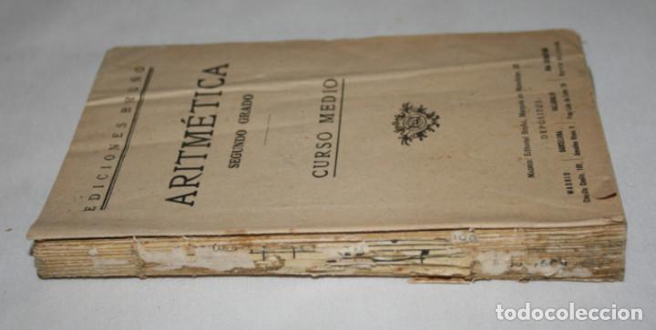 Libros de segunda mano de ciencias: ARITMETICA SEGUNDO GRADO CURSO MEDIO, EDICIONES BRU&Ntilde;O 1962, LIBRO - Foto 2
