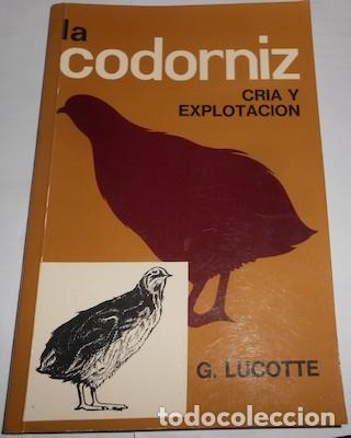 Libros de segunda mano: LA CODORNIZ, CR&Iacute;A Y EXPLOTACI&Oacute;N, POR G. LUCOTTE, DE 1990 - Foto 1