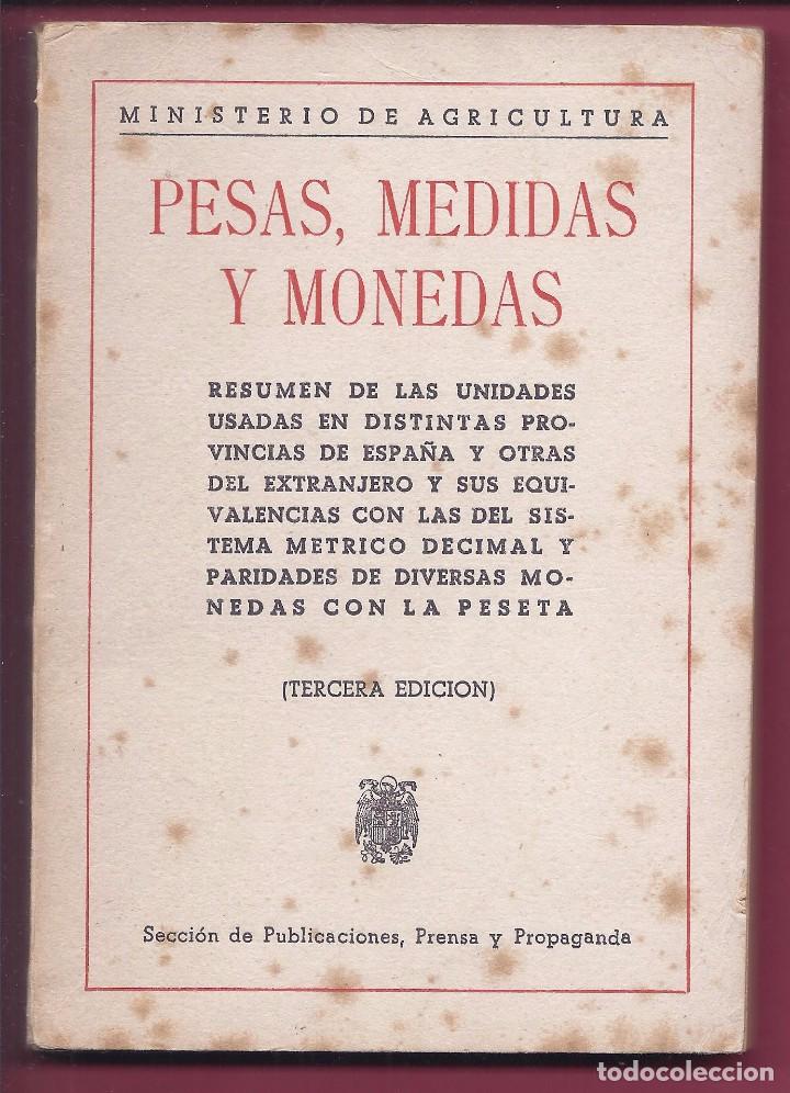 Libros de segunda mano de ciencias: Libro de Pesas, Medidas y Monedas. Tercera Edici&oacute;n. - Foto 1