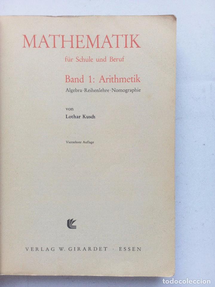 Libros de segunda mano de ciencias: MATHEMATIK BAND 1 ARITHMETIK KUSCH - Foto 2