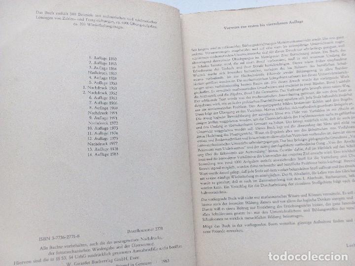 Libros de segunda mano de ciencias: MATHEMATIK BAND 1 ARITHMETIK KUSCH - Foto 3