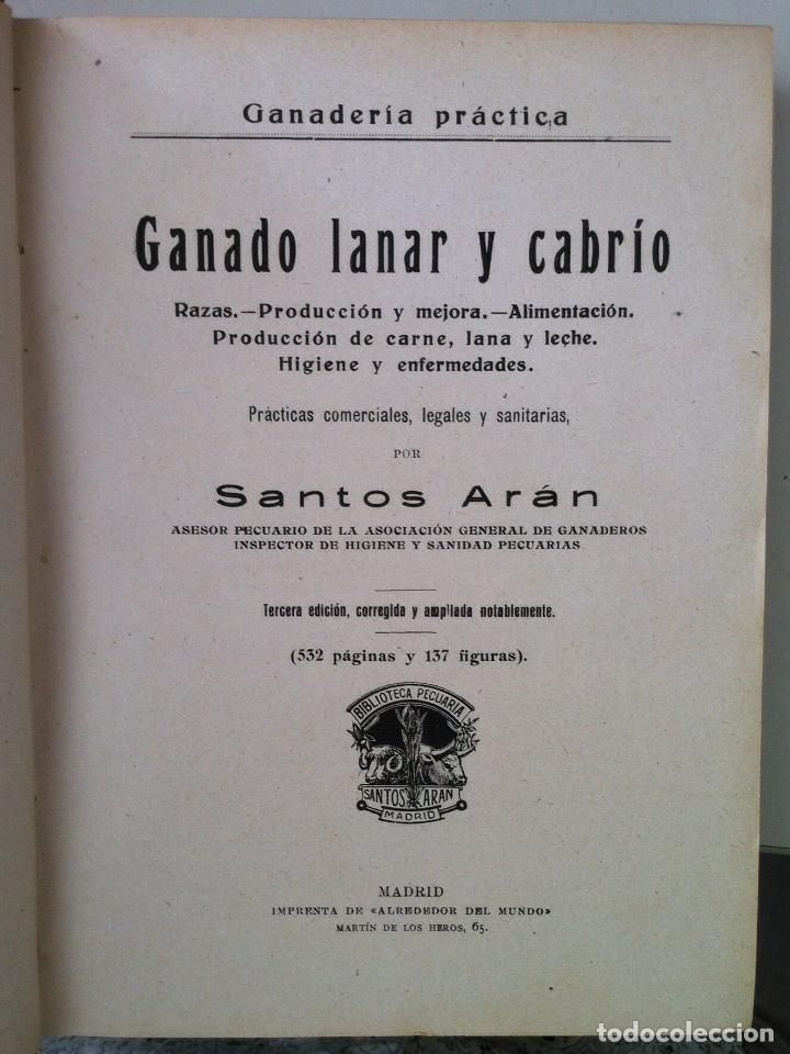 Libros de segunda mano: Santos Ar&aacute;n. GANADO LANAR Y CABR&Iacute;O. - Foto 2