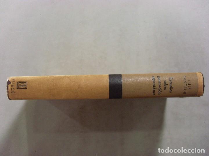 Libros de segunda mano de ciencias: ESTUDIOS SOBRE GENERACI&Oacute;N ESPONT&Aacute;NEA / Luis Pasteur / 1944 - Foto 3