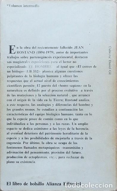 Libros de segunda mano: El hombre &ndash; Jean Rostand - Foto 2