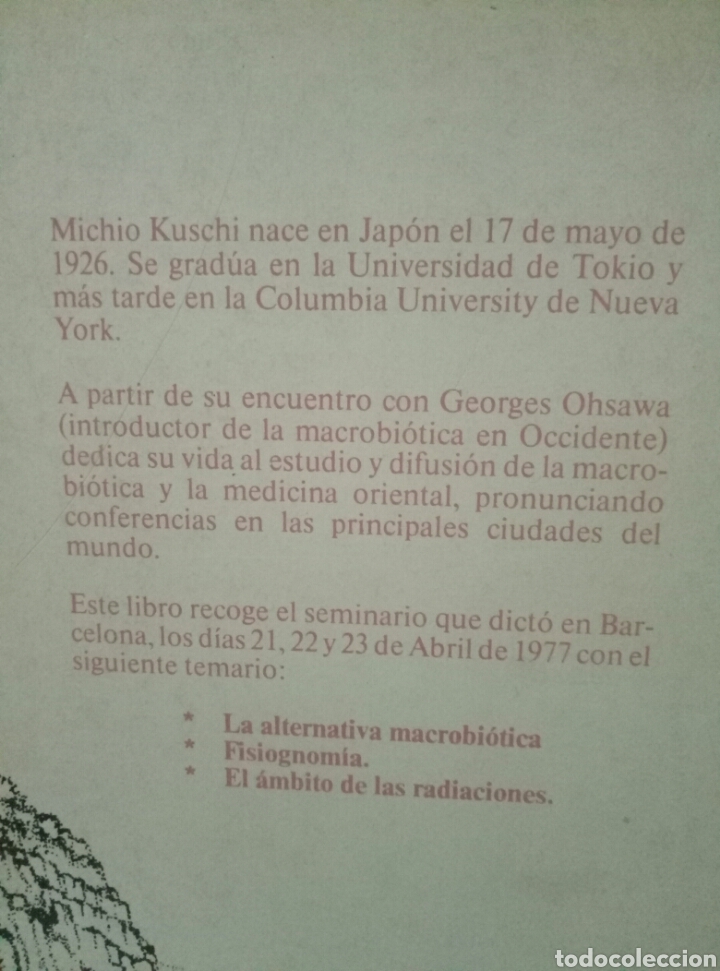 Libros de segunda mano: Seminario de Macrobiotica de 1977 Michio Kushi - Foto 2
