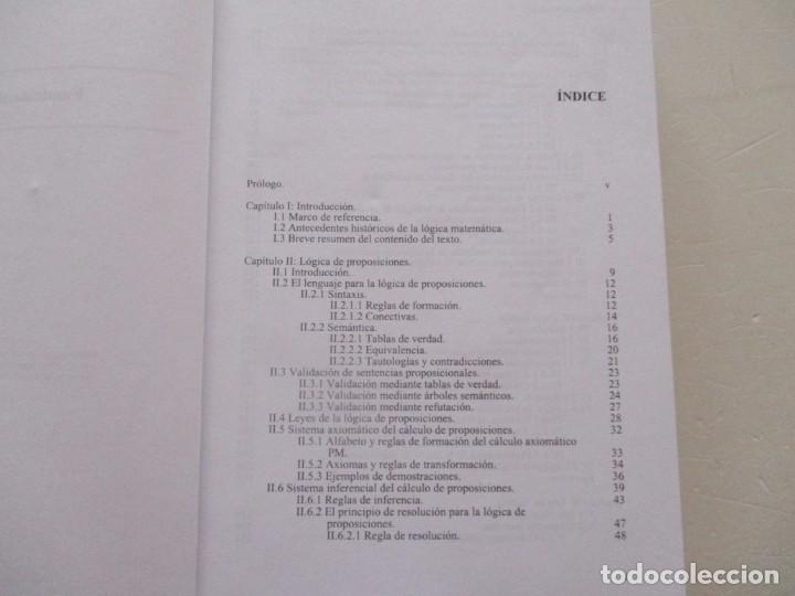 Libros de segunda mano de ciencias: Fundamentos de L&oacute;gica Matem&aacute;tica. RM82652. - Foto 2