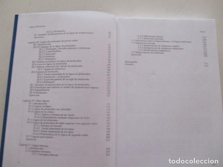 Libros de segunda mano de ciencias: Fundamentos de L&oacute;gica Matem&aacute;tica. RM82652. - Foto 3
