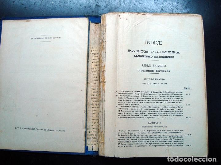 Libros de segunda mano de ciencias: Antiguo libro aritmetica - salinas y benitez - 1937 - Foto 3