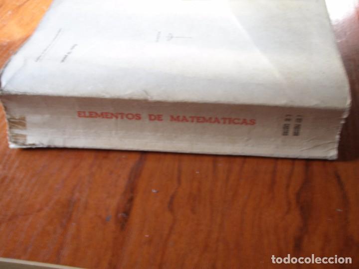 Libros de segunda mano de ciencias: LIBRO ELEMENTOS DE MATEM&Aacute;TICAS J. REY PASTOR A, DE CASTRO - Foto 3