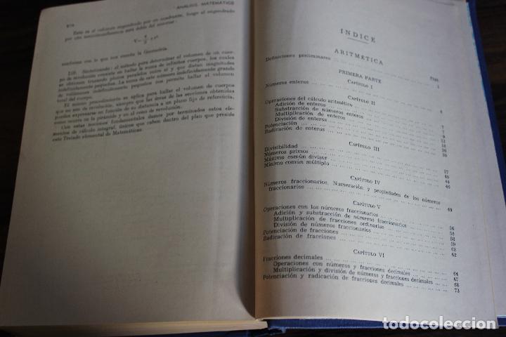 Libros de segunda mano de ciencias: MATEMATICAS, LUIS POSTIGO. EDITORIAL RAMON SOPENA 1957. VER INDICE - Foto 5