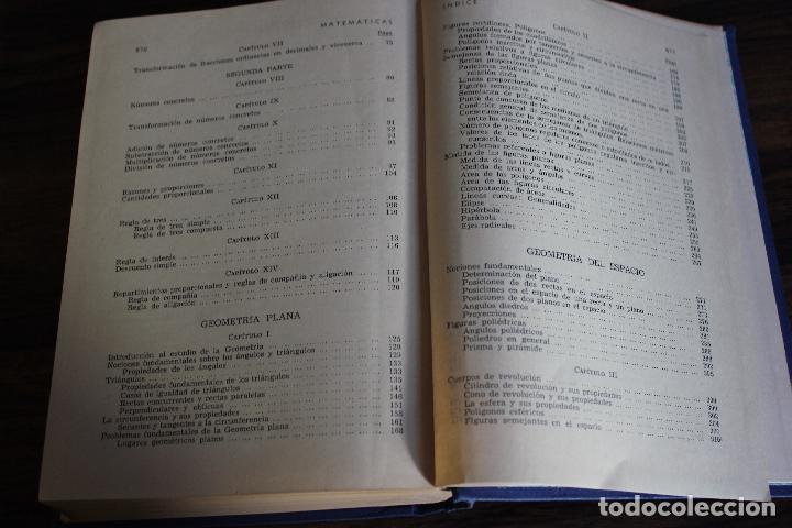 Libros de segunda mano de ciencias: MATEMATICAS, LUIS POSTIGO. EDITORIAL RAMON SOPENA 1957. VER INDICE - Foto 6