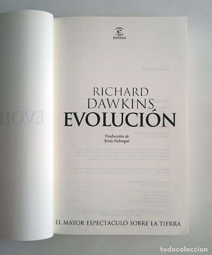Libros de segunda mano: Evoluci&oacute;n. El mayor espect&aacute;culo sobre la tierra. Richard Dawkins. - Foto 4