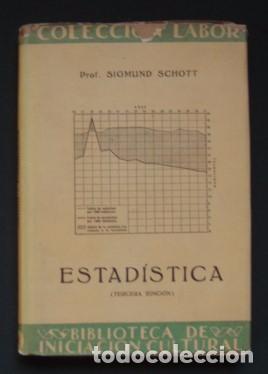 Libros de segunda mano de ciencias: Estad&iacute;stica - SCHOTT, Sigmund - Foto 1