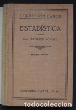 Libros de segunda mano de ciencias: Estad&iacute;stica - SCHOTT, Sigmund - Foto 2