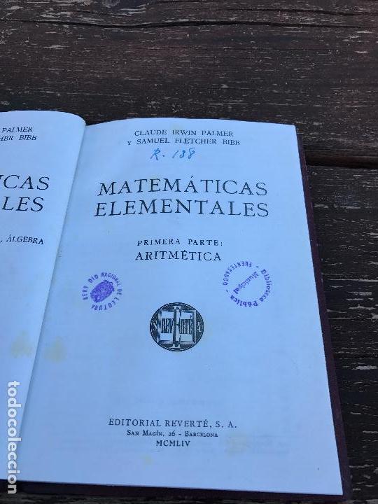 Libros de segunda mano de ciencias: Matematicas, Elementales, 3 tomos - Foto 2