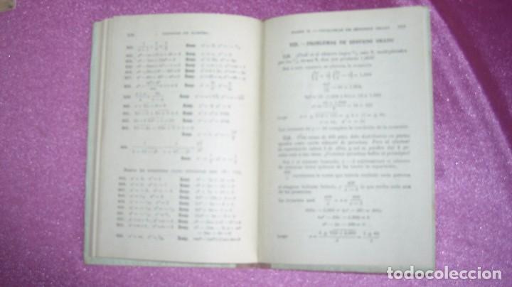 Libros de segunda mano de ciencias: NOCIONES DE ALGEBRA CLAVE DE LOS EJERCICIOS - BRU&Ntilde;O 1947 - Foto 6