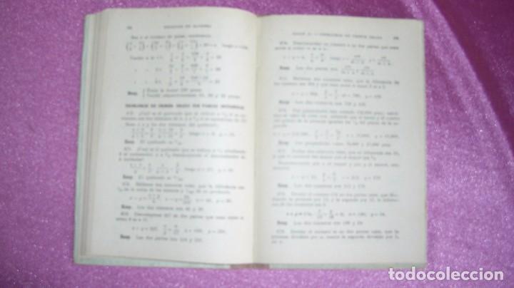 Libros de segunda mano de ciencias: NOCIONES DE ALGEBRA CLAVE DE LOS EJERCICIOS - BRU&Ntilde;O 1947 - Foto 7